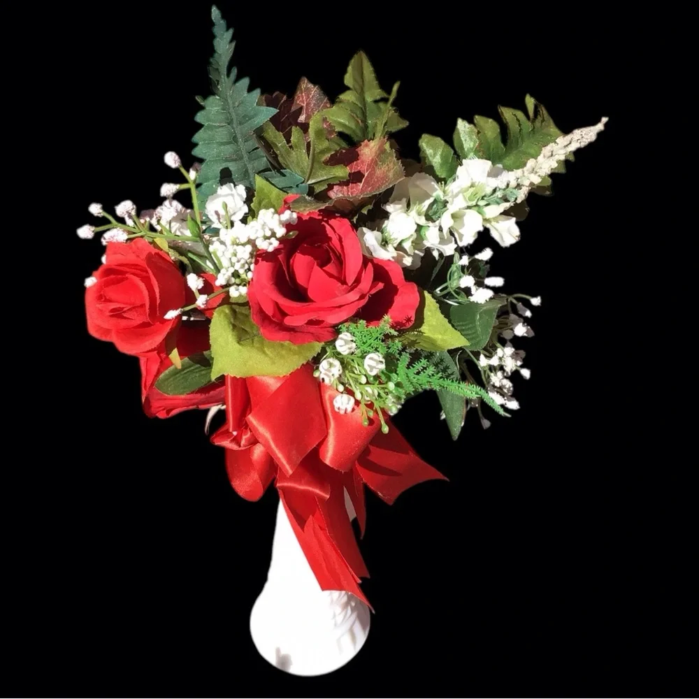 Artificial Rose Bouquet Arrangement 14”